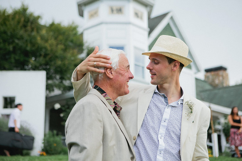 groom with his father