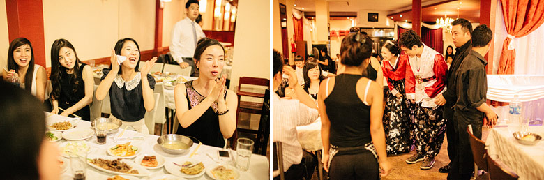 Casamiento coreano en Restaurante Sinko