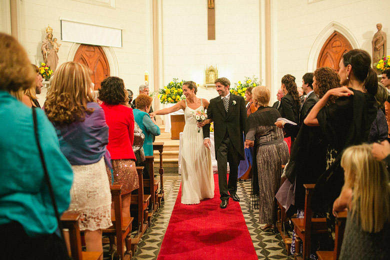 Casamiento en la iglesia del colegio Marin