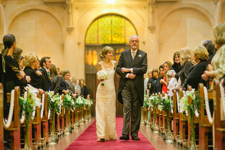 Fotografia de casamiento en iglesia